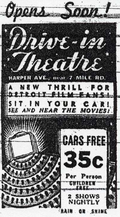 East Side Drive-In Theatre - Annoucement Ad